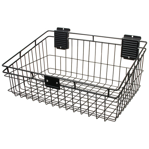 Basket, HandiACCESSORIES 12 3/8" 4 3/4" 60 lbs HSB1224B 23 7/8" HandiSOLUTIONS, 24" width, 60 lb capacity, HSB1224B