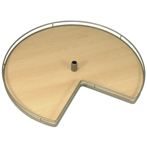 Kidney Shaped Wood Shelf, for Center Posts 32" 321 mm 527 mm 102 mm 269 mm 546 mm 121 mm 16 1/8" Champagne/Maple, diameter 32" Shelf: Maple, Surround: Champagne