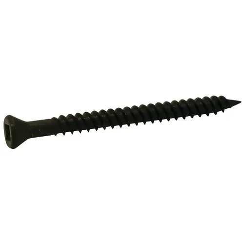 Trim Head Screw, with #1 Square Drive Recess, Black Oxide 2 1/4" Length #6 x 2 1/4" black