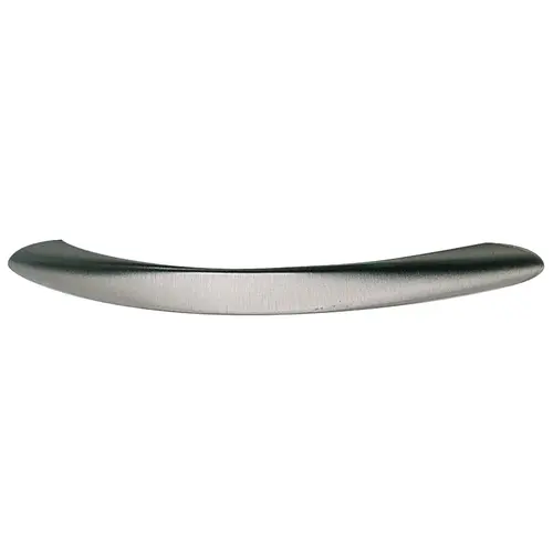 Handle, Zinc Stainless steel look, 128 mm CTC Stainless steel colored