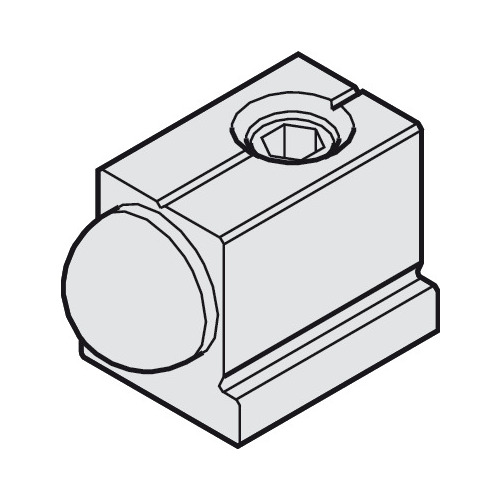 Stopper, for guide track for Hawa Aperto 60/H/GL, 16 x 16 mm