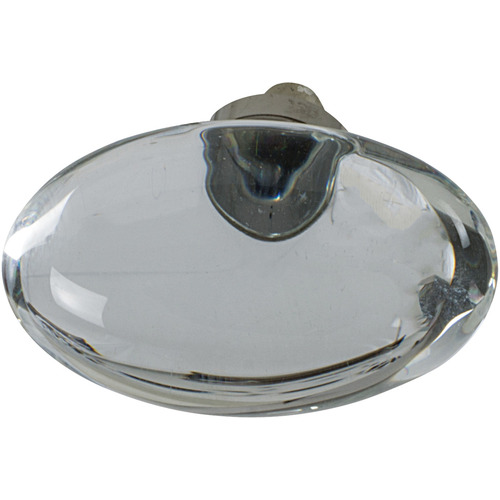 Knob, Glacio, BP36651CPN Length: 44 mm, Width: 25 mm, Height: 30 mm , Base: Nickel plated, polished, , Inlay: clear lacquered