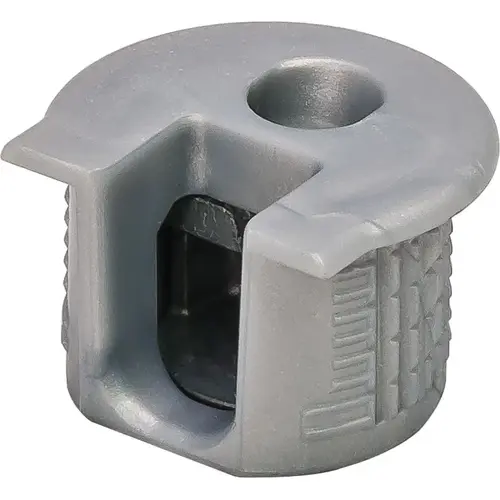 Connector Housing, Rafix 20 System, without Ridge, Plastic 9.5 mm 14.2 mm +0.2 mm 19 - 26 mm without with Tightening Element, For wood thickness 19 mm, gray White aluminum, RAL 9006