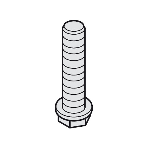 Suspension Bolt, M8 For Hawa Porta, Steel, Zinc-plated Zinc plated