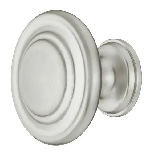 Knob Zinc alloy, Stainless steel colored, Height: 25 mm, Knob diameter: 34 mm Stainless steel colored