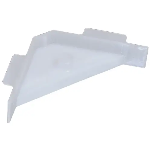 Corner Bracket, Plastic, 67 x 18 mm, with Tabs