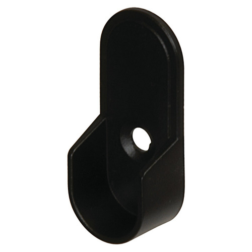 Hafele 803.06.330 Wardrobe Tube Support with Dowels, for Oval Wardrobe Tubes For insertion into 32 mm system holes, Black