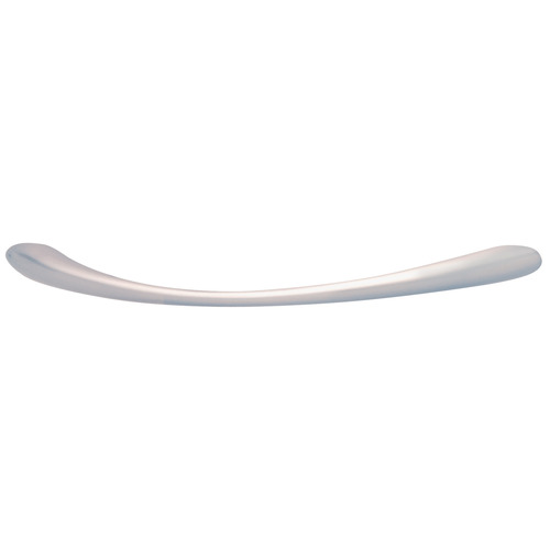 Handle, Zinc 128 155 x 30 mm Pulsar Collection, 128 mm CTC, 155 mm length, M4 thread Stainless steel colored