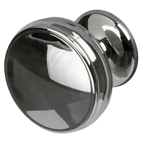 Knob, Renown, BP3679326 Zinc alloy, polished, Chrome plated, Height: 29 mm, Knob diameter: 32 mm Chrome plated, polished