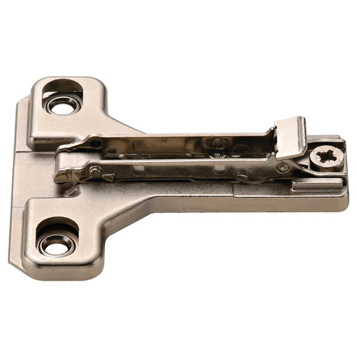 Face Frame Wing Mounting Plate, Salice, Screw-mounted 1 mm BAU3R19 1 mm for 3/4" Overlay, BAU3R19 Nickel plated