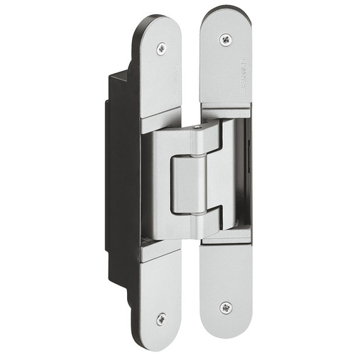 Concealed Hinge, TECTUS TE 540 3D 124 3D adjustable, size 200 mm, Satin chorme look Chrome colored, satin-finish, powder coated