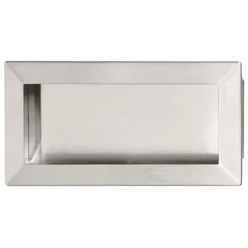 Inset Handle, Satin Nickel, Zinc & Steel Lago di Como Collection, 138 x 69 mm (L x H) Nickel plated, matt