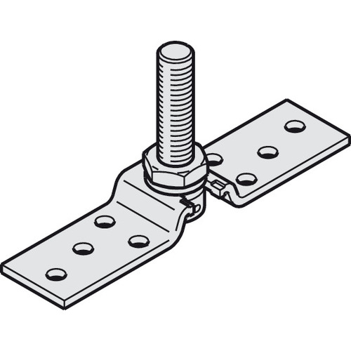 Suspension Plate, One-Way, M14 bolt and Mounting Screws For Hawa Junior, for 1 door: 2 pieces