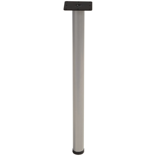 E-Leg, diameter 50 mm 710 mm (28"), Silver aluminum Silver Aluminum RAL 9006