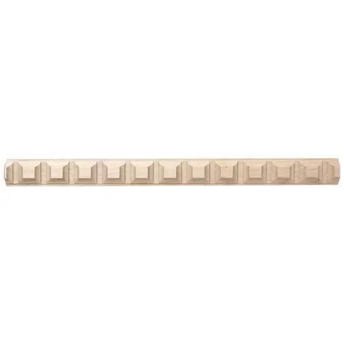 Moulding, Dentil 15/16" x 11/32" x 96" (H x D x L) Maple Maple