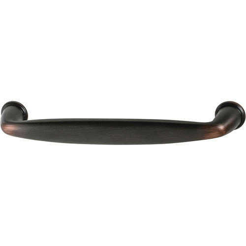 Handle, Zinc 128 144 x 30 mm Amerock Kane Collection, oil-rubbed bronze, 128 mm CTC oil rubbed bronze, satin-finish