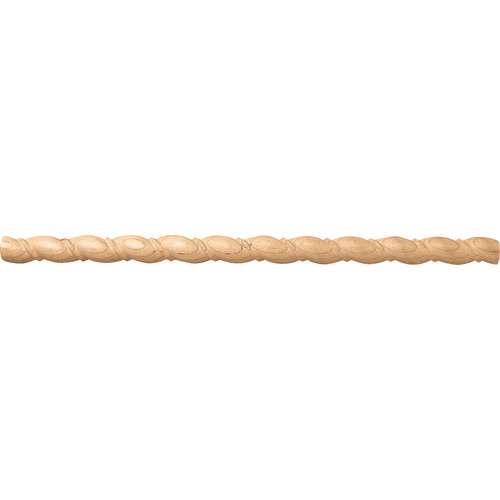 Moulding, 11/16" x 5/16" x 96" (H x D x L) Cherry Rope Collection, Cherry