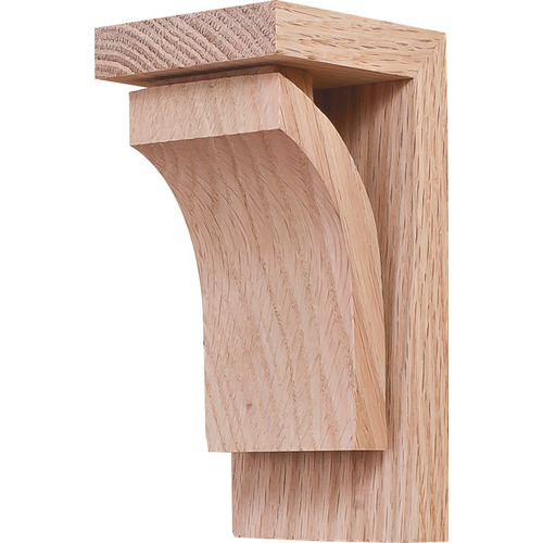 Corbel, 2 7/8" x 6" x 3" Oak Oak Prairie Collection, Oak Unfinished