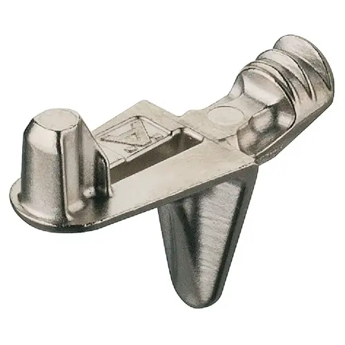 Shelf Support, with Shelf Fixing Plug, 125 kg With 3 wedged ribs, Nickel-plated Nickel plated