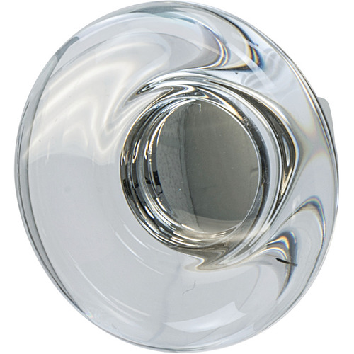 Knob, Glacio, BP36652CPN polished, Nickel plated, Height: 25 mm, Knob diameter: 44 mm Nickel plated, polished, , Inlay: clear lacquered