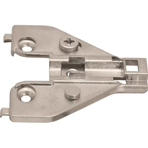 Hafele 315.99.500 Mounting Plate, Face Frame, for Clip-On Hinges 0 mm Height: 0, mounting: 5/8" overlay Nickel plated