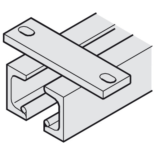 Hafele 942.43.611 Dual Upper Track, with Mounting Flanges, Ceiling ...