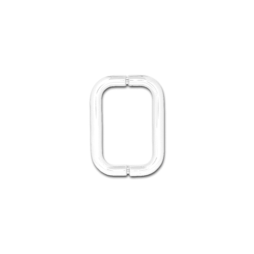 White 6" BM Series Back-to-Back Handle Without Metal Washers
