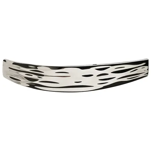 Handle, Zinc 96 127 x 26 mm Strata Collection, Polished Chrome, 96 mm CTC Chrome plated, polished