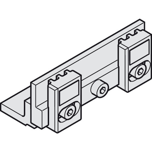 Clamping Element, for Belt Ends for Hawa Symmetric, Telescopic, For 2 and 4 doors: 1 piece