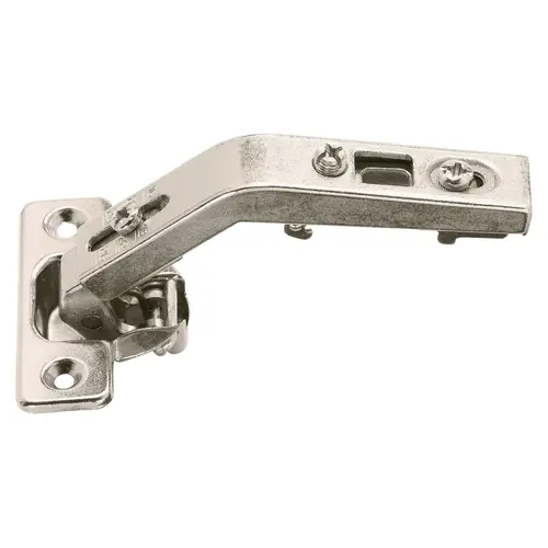 Corner Hinge, Pie-Cut Opening Angle 60 degree Nickel plated