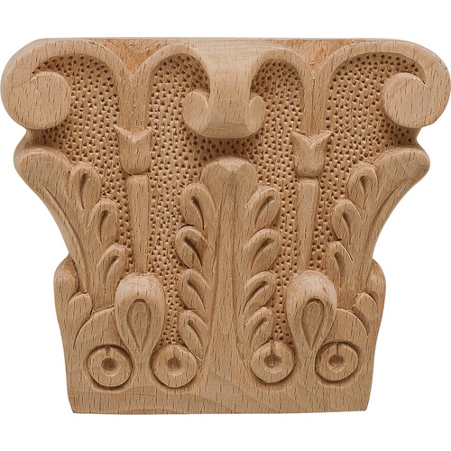 Ornament, 4 1/2" x 5 1/8" (H x W) Beech Acanthus Collection, Beech