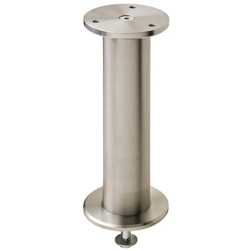 Countertop Support, Round Stainless Steel Effect