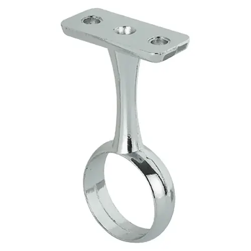 Center Support, for diameter 25 mm (1") Round Wardrobe Tube For screw mounting under a shelf, Chrome-plated Chrome plated