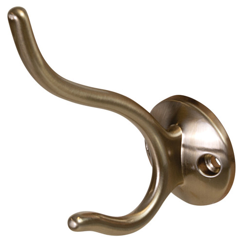 Hat & Coat Hook, 38 x 75 x 92 mm (W x D x H) matt gold Gold colored, matt