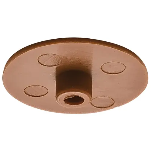 Cover Cap, For Hafele Minifix 15 without rim, from wood thickness 15 mm From wood thickness 15 mm and above, SW4 hexagon socket, Brown Brown, RAL 8007