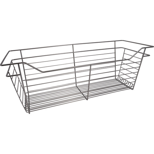 Wire Closet Basket, with Full Extension Slides 12" 11" 29" Chrome-plated, 12" x 29" x 11", with zinc-plated 12" slides Chrome-plated