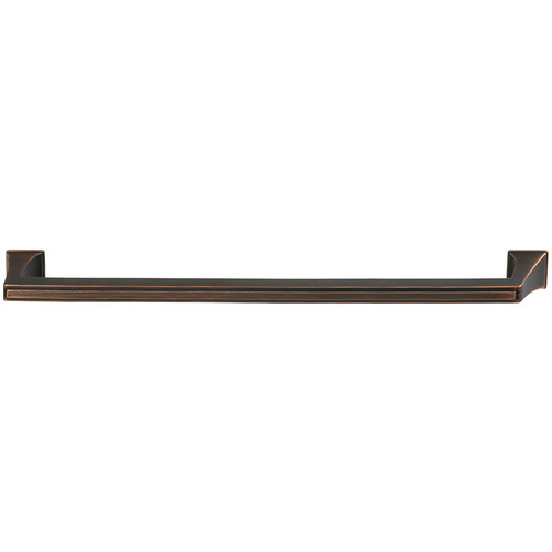 Handle, Zinc 305 335 x 49 mm Amerock Mulholland Collection, oil-rubbed bronze, 12" CTC oil rubbed bronze