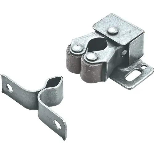 Double Roller Catch, Low Back Galvanized Galvanized