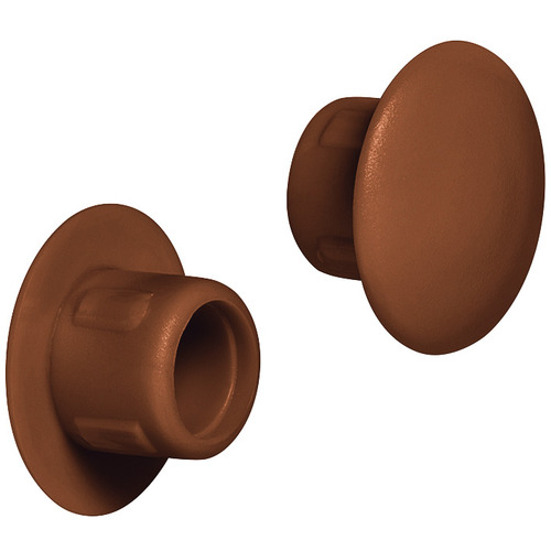 Cover Cap, Tapered for Tight Grip For push fitting, Dark Brown, diameter 13 mm, 6 mm length Fawn brown, RAL 8007