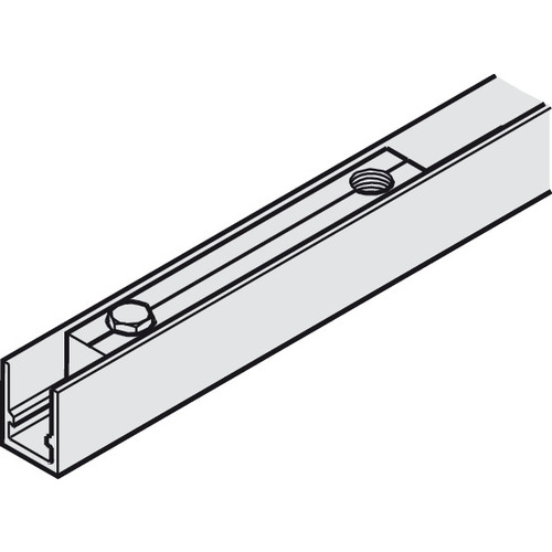 Carrier Profile, with Suspension Plates and Set Screw For Hawa Junior, for 1 door: 2 pieces