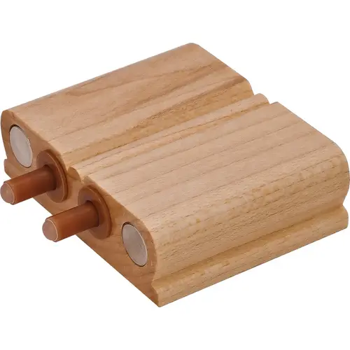 Soft-Close Door Stop, for Double Doors Maple, unfinished Unfinished