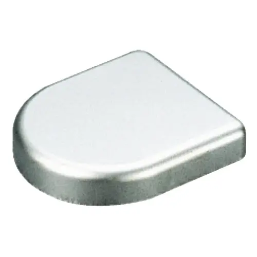 Trim Cap, Salice, Round, for 94 degree Glass Door Hinges semi-round round, silver Silver colored, matt