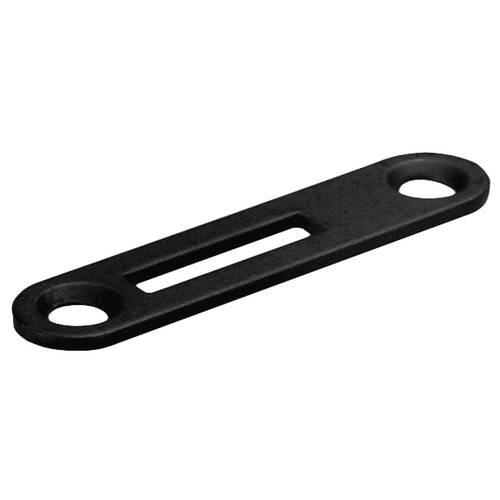 Strike Plate, with Offset Slot, for Hook Lever Lock Cylinder, 49 x 11 mm SP-181-3 Timberline- modular removable core locking system, Black