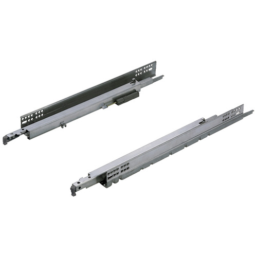 Salice A7555 Futura 16 Slide, Full Extension, 75 lbs 533 mm 533 mm drawer box length Zinc Pair