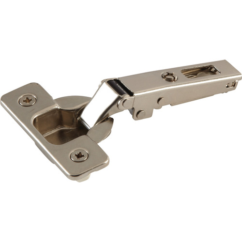 Concealed Hinge, Salice 200 Series, 110 degree Opening Angle, Full Overlay, Nickel plated For press fitting For wooden doors up to 26 mm, Free swinging, press fit, model C2R4A99 Nickel plated