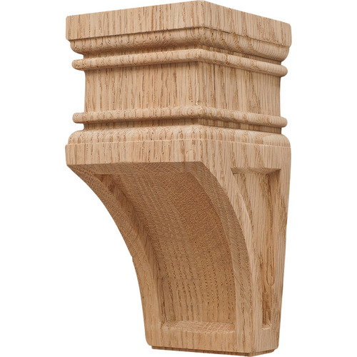 Corbel, 6" x 2 7/8" x 3" (H x W x D) Oak Oak Arcadian Collection, Oak