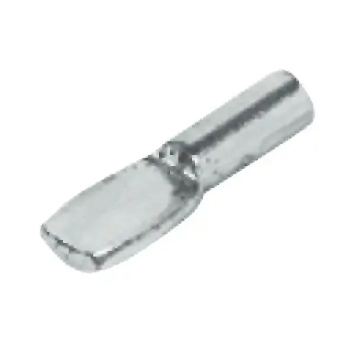 Shelf Support, diameter 3 mm Zinc alloy, with twin grooves, load bearing capacity 9.4 kg in compliance with DIN EN 16337:2013, i.e. 75 kg test load, Nickel-plated Nickel plated