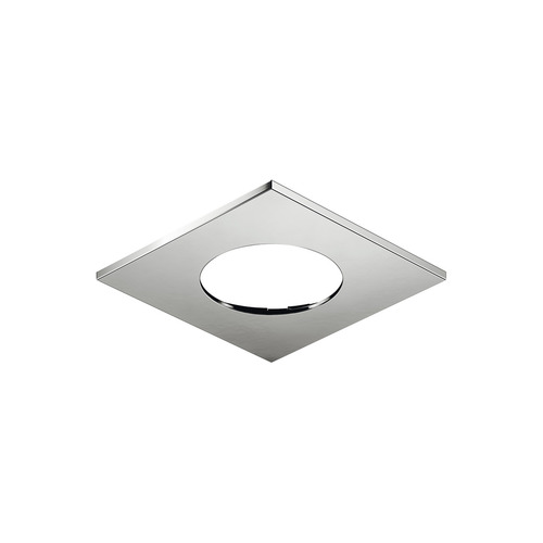 Recess mounted housing, Suitable for: Loox5 light module with drill hole diameter 58 mm square Square, chrome plated, shiny glossy, Chrome plated