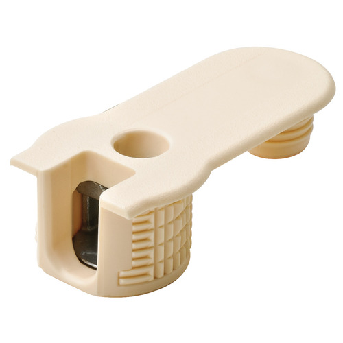 Connector Housing, Rafix 32 SE System, without Ridge 19 mm without With tightening element, For wood thickness 19 mm, beige Light ivory colored, RAL 1015