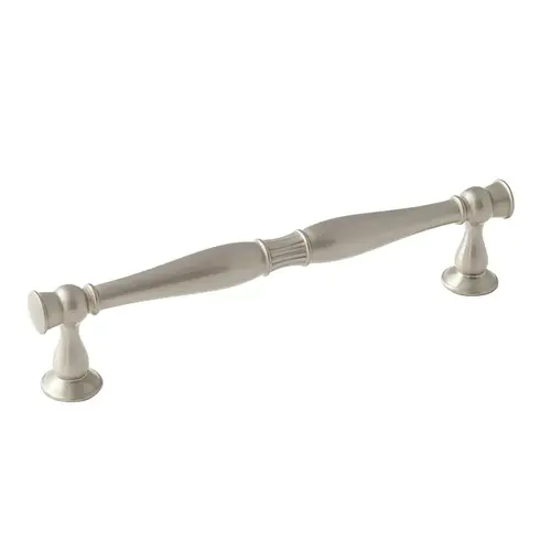 Handle, Zinc 160 187 x 41 mm Amerock Crawford Collection, satin nickel, 160 mm CTC Gold colored, Nickel plated, satin-finish